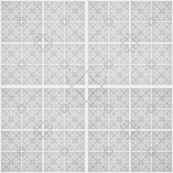 Абстрактний чорно-білий геометричний візерунок безшовний, арабеський стиль — стокове фото