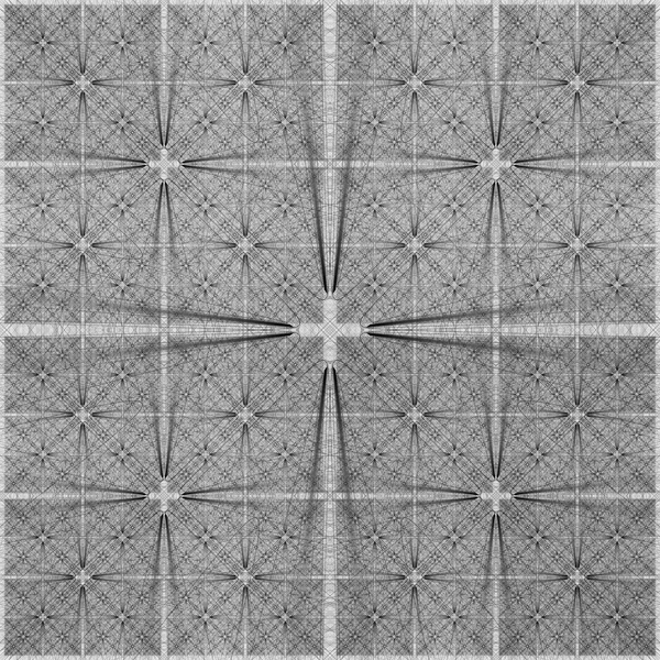Abstrato padrão geométrico preto e branco sem costura, estilo arabesco — Fotografia de Stock