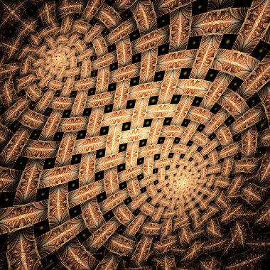simetrik fraktal çiçek, yaratıcı grafik için dijital sanat 