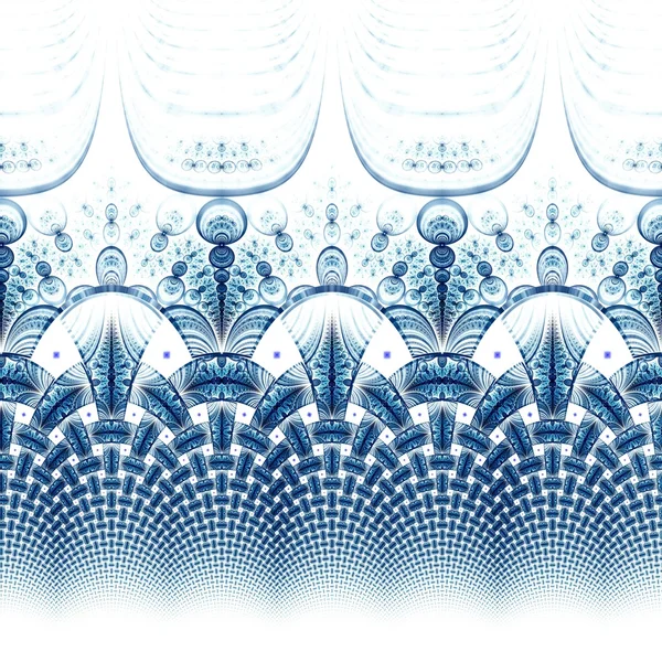 Flor fractal simétrica, obra de arte digital para gráfico criativo — Fotografia de Stock