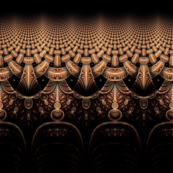 Fleur fractale symétrique, illustration numérique pour graphique créatif — Photo
