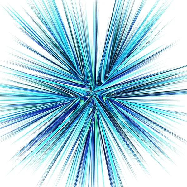 Abstrato fractal simétrico raios de luz efeito neon art — Fotografia de Stock
