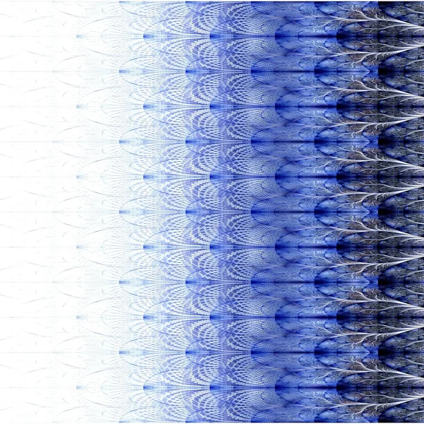 Symetryczne fraktal kwiat niebieski, cyfrowy grafika dla kreatywnych grafików — Zdjęcie stockowe