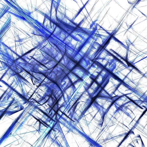 Lignes abstraites bleu froid — Photo