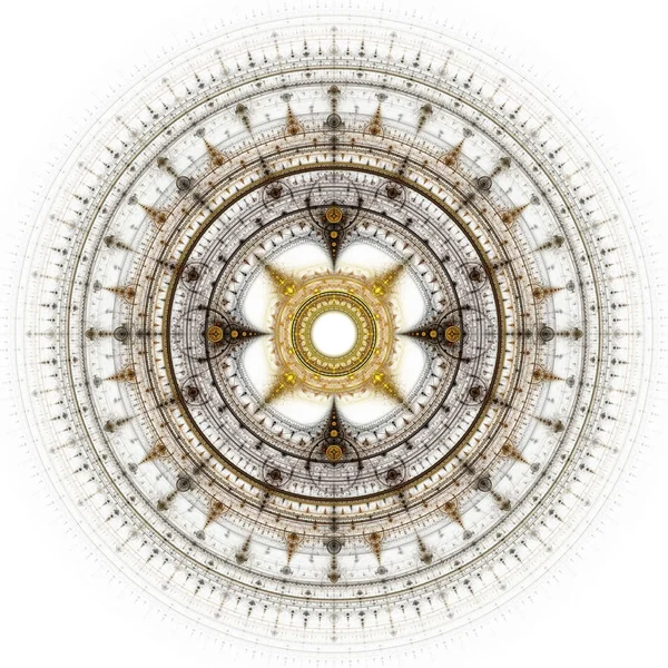 Computer gegenereerde illustratie weergegeven fractal zonne- Stockfoto