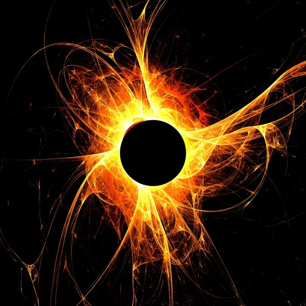 Het oog van god - zonsverduistering — Stockfoto