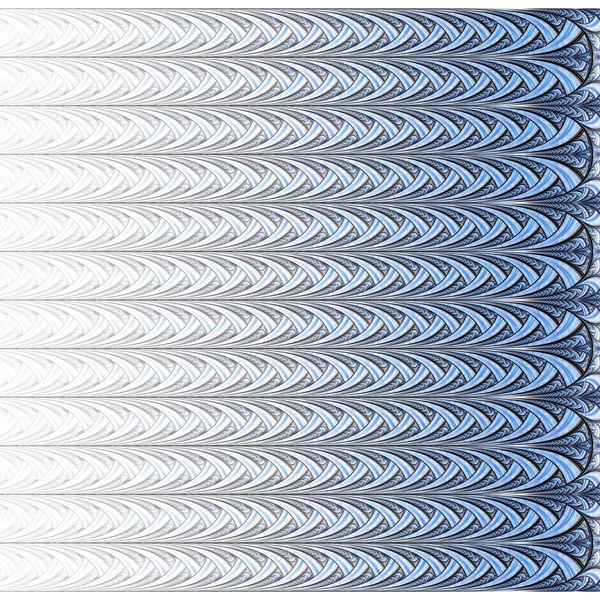 Symmetrical blue fractal flower, digital logarithm — Stock Photo, Image