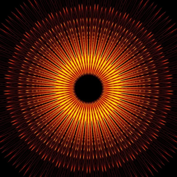神 - 日食の目 — ストック写真