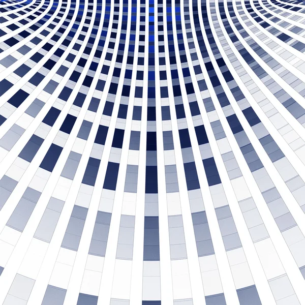 Абстрактная фрактально-голубая квадратная пиксельная мозаика — стоковое фото