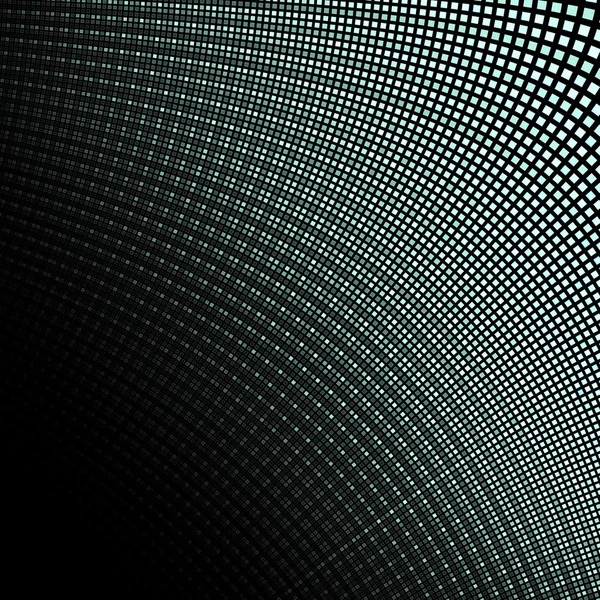 Illustration abstraite de mosaïque de pixels carrés vert fractal — Photo