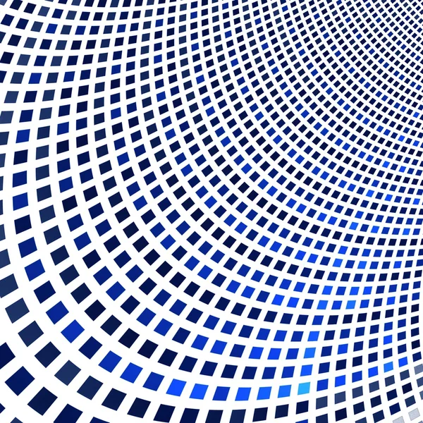 Abstrakte fraktale blaue Quadrat-Pixel-Mosaik-Illustration — Stockfoto