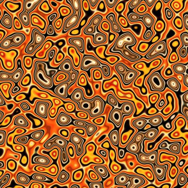 Fraktal kırmızı ve sarı bozuk arka plan