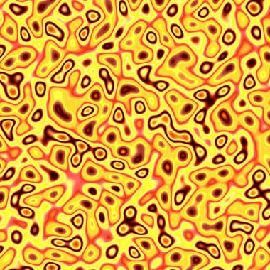 Fraktal kırmızı ve sarı bozuk arka plan