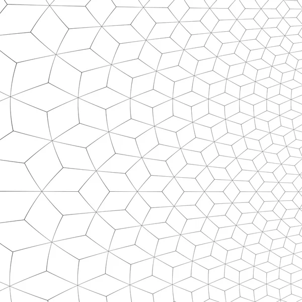 Honeycomb fractal gold hex pixel grid illustration — Stock Photo, Image