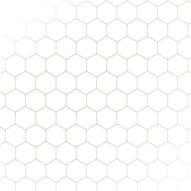 Petek fraktal altın onaltılık piksel kılavuz illüstrasyon