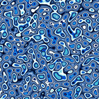 Soyut fraktal mavi ve beyaz arka plan bozuk