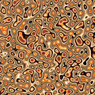 Fraktal kırmızı ve sarı bozuk arka plan