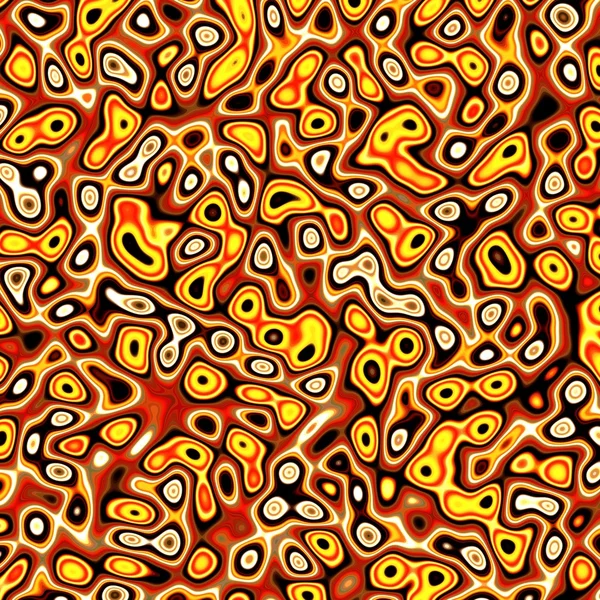 Fraktal kırmızı ve sarı bozuk arka plan