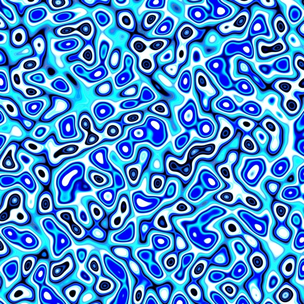 Abstract fractal blue and white distorted background — Stock Photo, Image