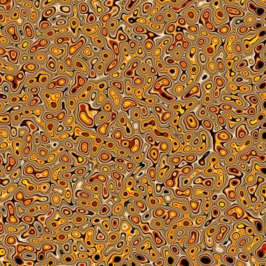 Soyut fraktal altın psychedelic plazma marbleized