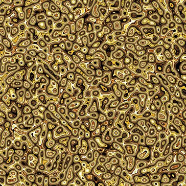 Soyut fraktal altın psychedelic plazma marbleized