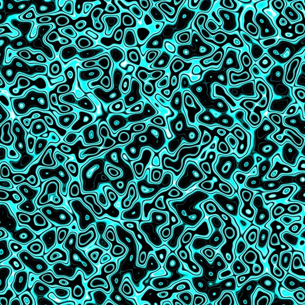 Plasma psicadélico marbleizado azul fractal abstrato — Fotografia de Stock