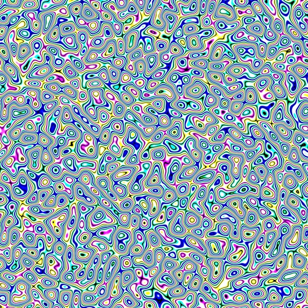 Modré abstraktní fraktální marbleized psychedelické plazma — Stock fotografie