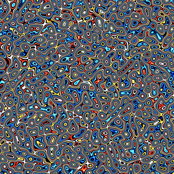 Abstrakt fraktal blå marbleized psykedeliska plasma — Stockfoto