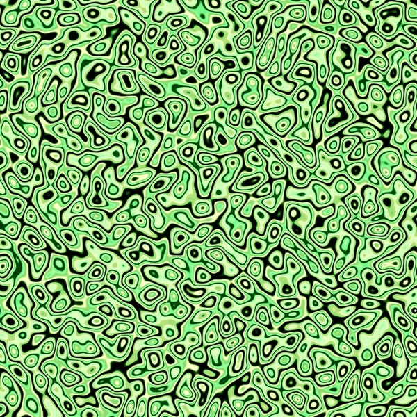 Plasma psicodélico marbleizado verde fractal abstrato — Fotografia de Stock