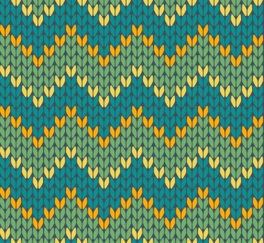 Zikzak Dikişsiz örgü modeli