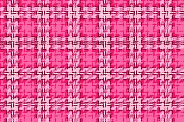 Bright pink seamless tartan — Stock Vector