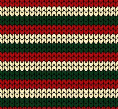 X-mas dikişsiz örgü deseni