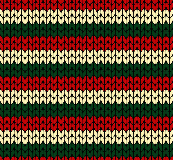 X-mas seamless knitted pattern — Stock Illustration X-mas seamless knitted pattern — Stock Vector