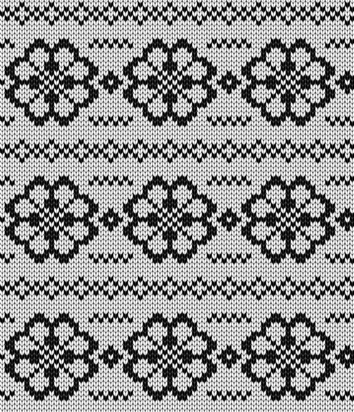 Seamless knitted pattern — Stock Vector