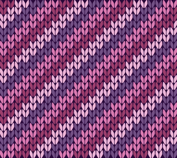 Model de tricotat cu dungi — Vector de stoc