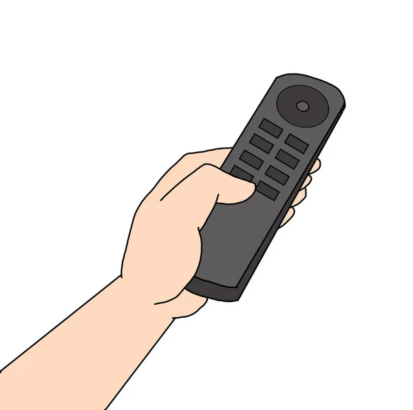Illustration Hand Remote Control — Stock Photo, Image