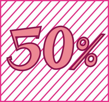 % 50 harf dizaynı, teklifler, satışlar vs. için çok kullanışlı.