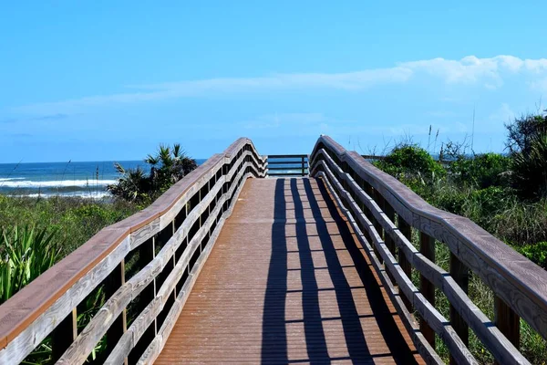Promenade Plage Océan Floride États Unis — Photo