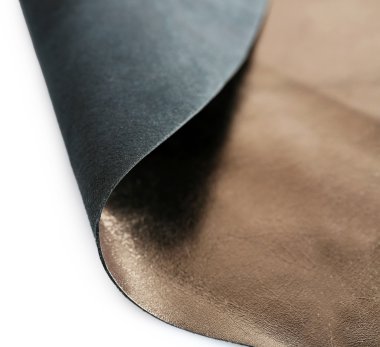 Koyu kahverengi parlak deri 