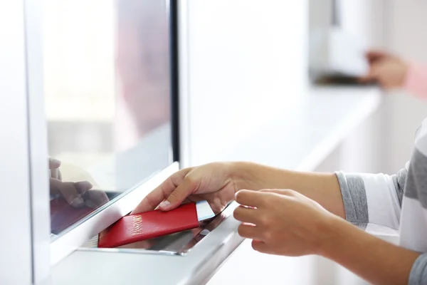 Airport Check-In Counters — Stock Photo, Image