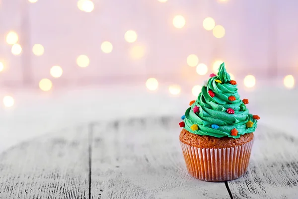 Délicieux cupcake de Noël — Photo