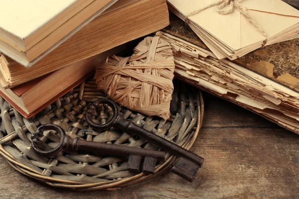 Vintage composition of old books — Stock Photo, Image