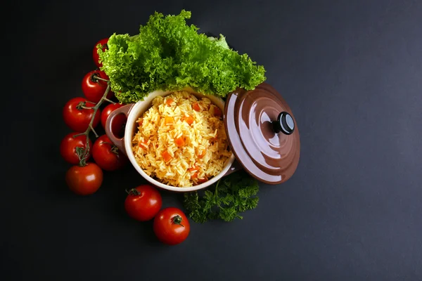 Reiskompott mit Karotten — Stockfoto