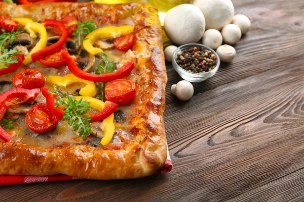 Freshly homemade pizza — Stock Photo, Image