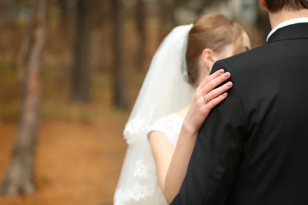 Beatiful bride and groom — Stock Photo, Image