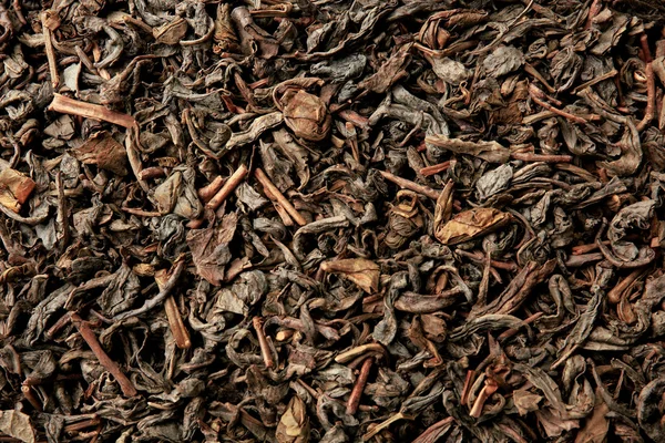 Pilha de chá seco, de perto — Fotografia de Stock