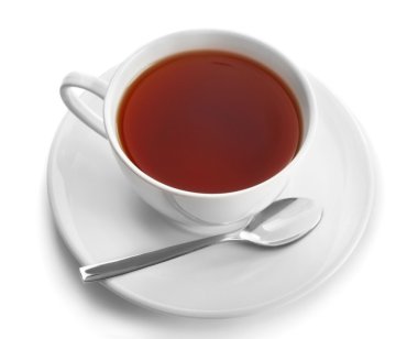 Porselen fincan çay beyaz arka plan üzerinde izole