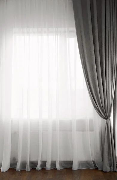 Room window with curtains — Stock Photo, Image