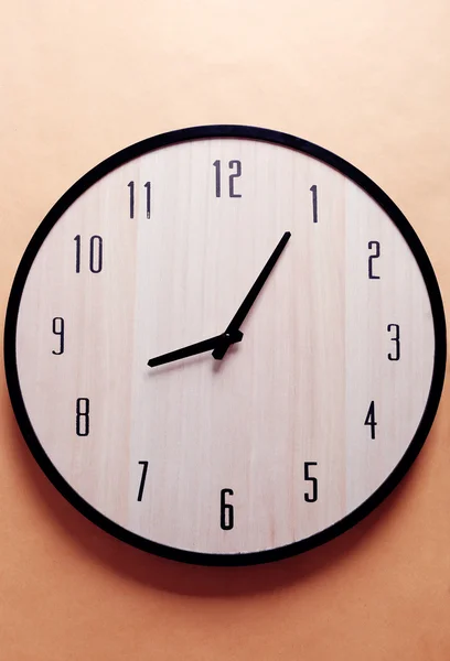 Wooden clock face — Stock Photo, Image