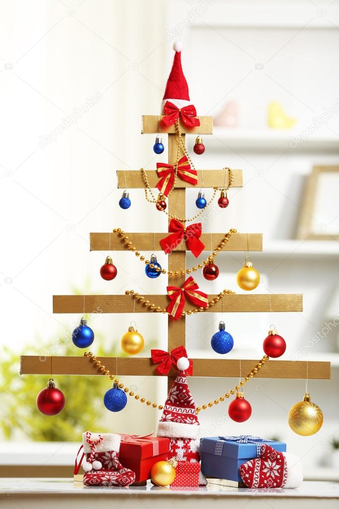 handmade Christmas tree and presents 